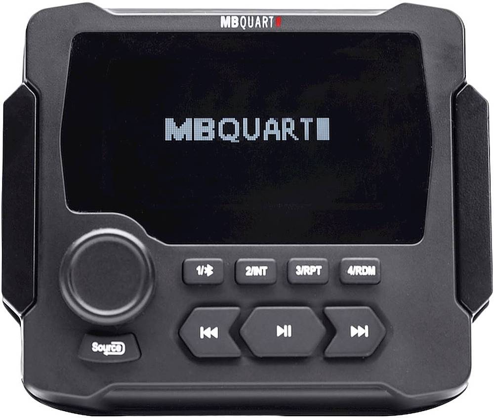 2026 MB Quart – 160 Watt Powered Off-Road & Marine Multimedia Source Unit with AM/FM/Bluetooth – Black