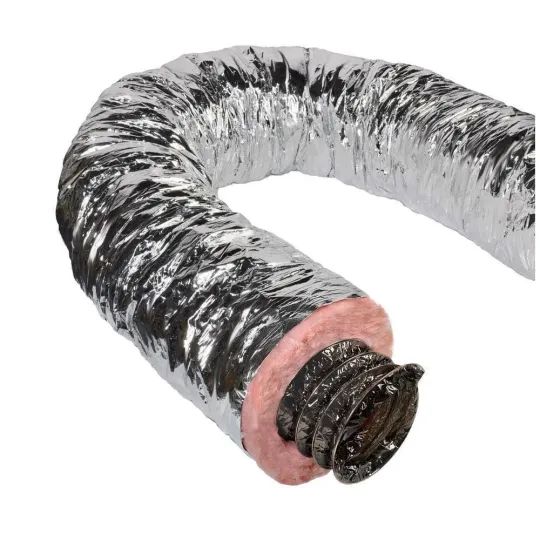 2026 Master Flow 20 in. x 25 ft. Insulated Flexible Duct R6 Silver Jacket
