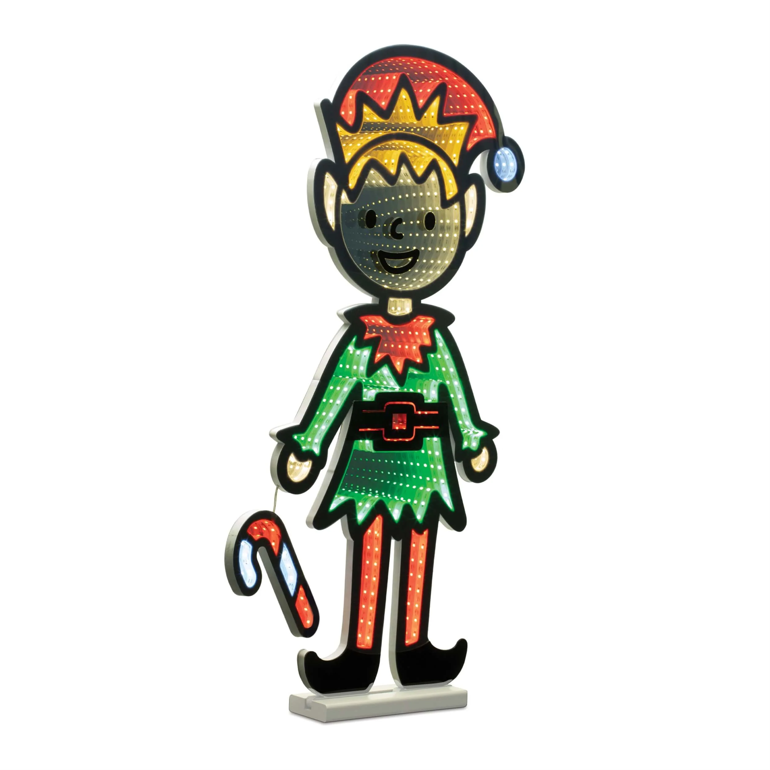 Elf w/Candy Cane Infinity Light 29