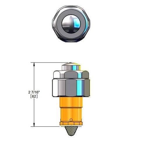 2026 Tu0026S Brass 011406-40 Foot Pedal Metering Cartridge (Wall Mounted)