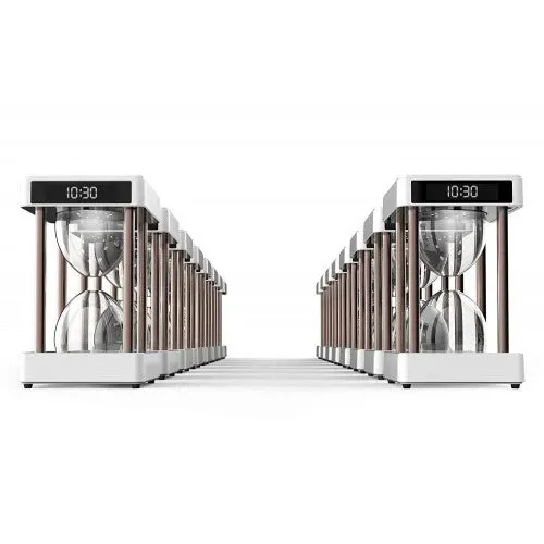 KOVODA Air Purifier with Anti-Gravity Time Water Droplet Hourglass Filterless Air Purifier