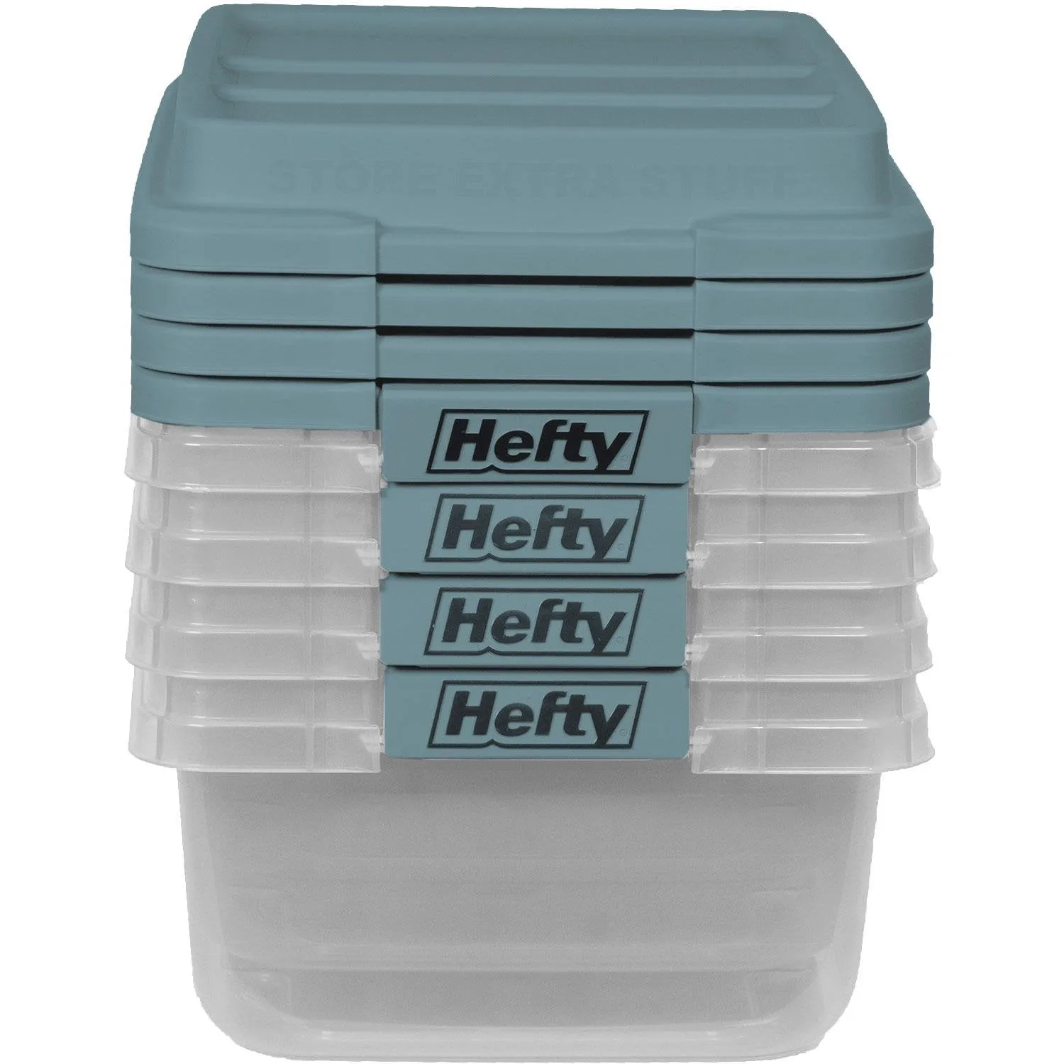 Hefty 18 Quart Hi-Rise Storage Bin (4 Pk.)