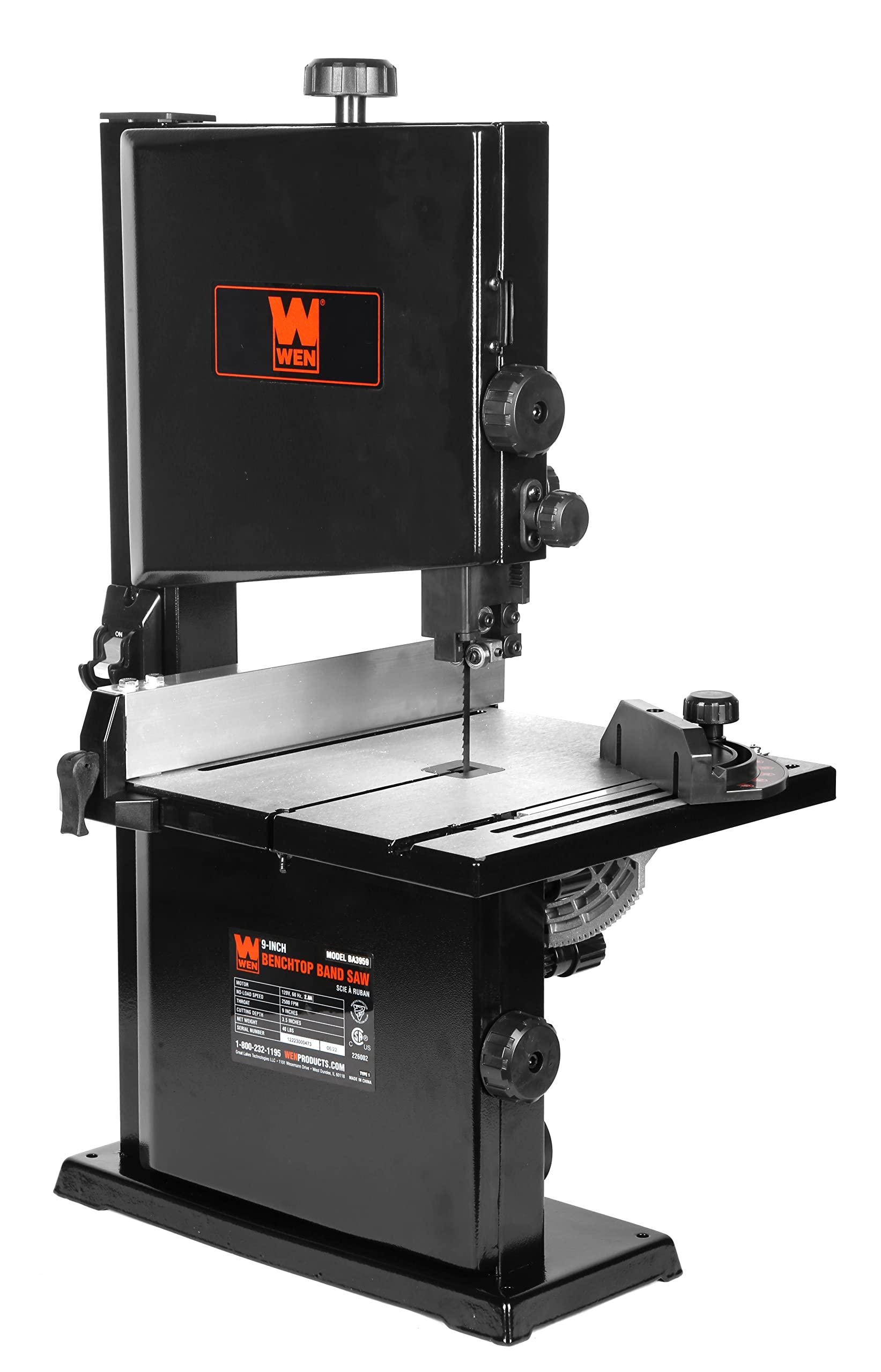 2026 WEN 9 Inch 2 8 Amp Benchtop BA3959
