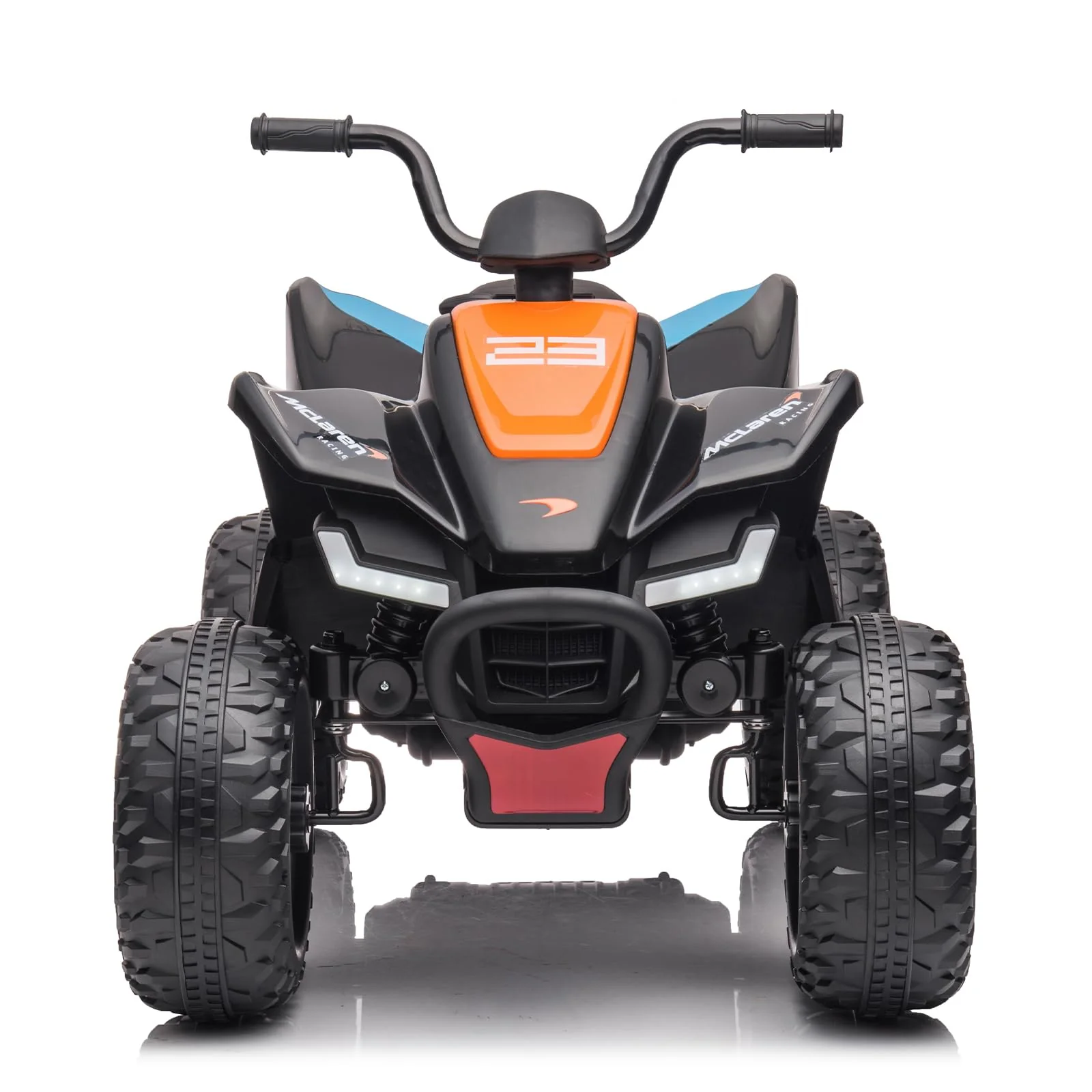 Garvee Kids Ride on ATV, 24V Battery Powered Kids Electric Vehicle, 4 Wheeler Quad w/Headlights, MP3, USB, Volume Control, Large Seat, Electric Ride on Toys Best Gifts for 18-36 Months Boys and Girls (Grey)