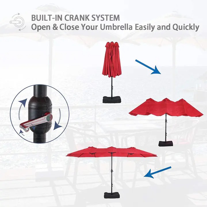 2026 8 Pieces Patio Dining Set with Umbrella,Outdoor Furniture Set with 6 Sling Dining Swivel Chairs