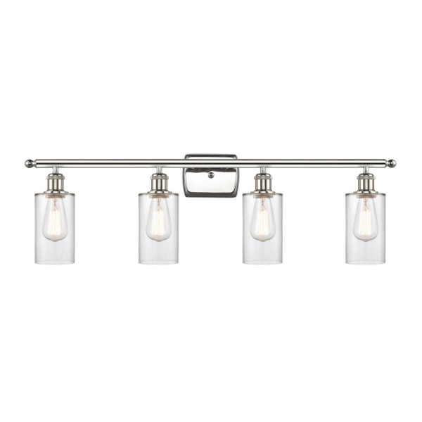 2026 Innovations Lighting 516-4W-PN-G802 Clymer - 4 Light Bath Vanity