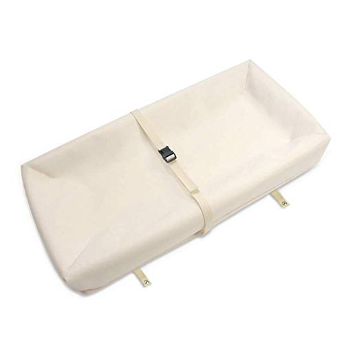 2026 Naturepedic Organic Contoured Changing Pad – Easy to Clean  Lightweight & Portable – Comfort 4-Sided Waterproof Baby Diaper Changing Pad for Dresser or Changing Table – 16′′ x 31′′