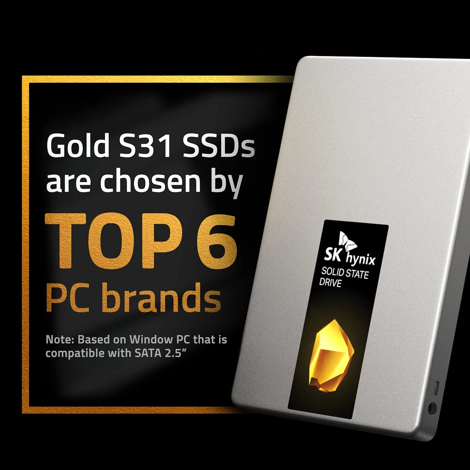 SK hynix Gold S31 1TB SATA Gen3 2.5 inch Internal SSD | SSD 1TB | Up to 560MB/S