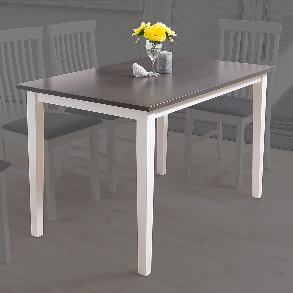 2026 CorLiving – Michigan Two Tone White and Gray Dining Table – White/Gray