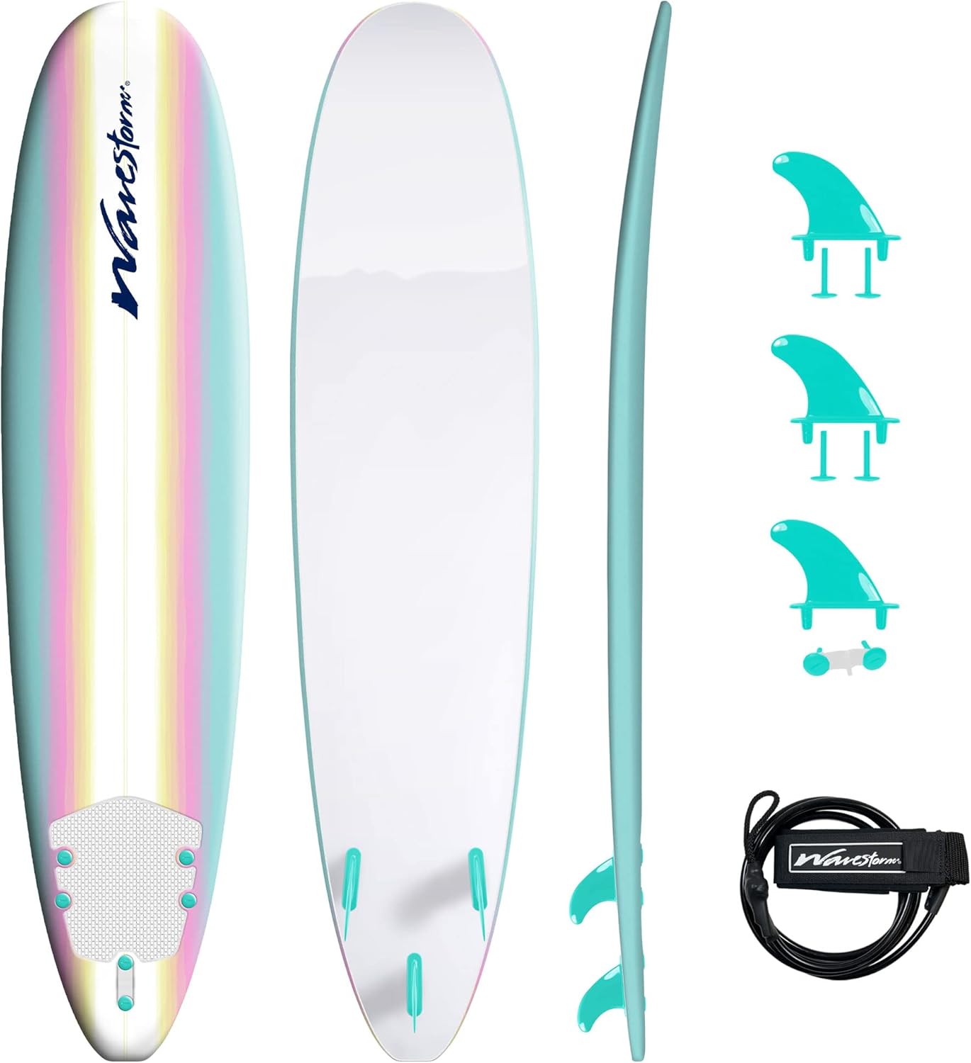 2026 Wavestorm – Classic Soft Top Foam 8ft Surfboard