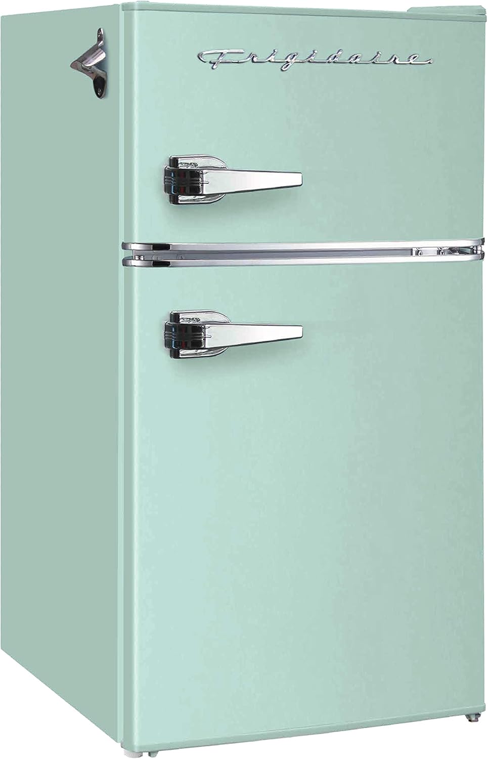 2026 Frigidaire EFR840-MINT EFR840 Retro Mini Fridge with Freezer & Side Bottle Opener-Small 2 Door Refrigerator for Office Bar or College Dorm Room-3.2 Cu Ft  Mint