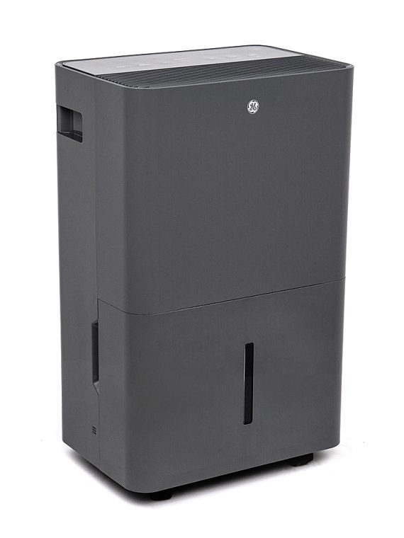 2026 GE – 50 Pint Dehumidifer with Built-in Pump and Smart Dry – Grey
