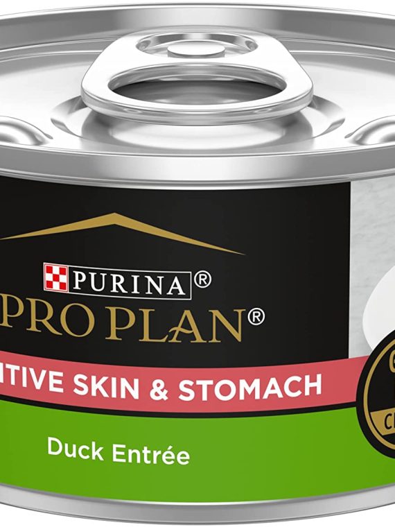 2026 Purina Pro Plan Sensitive Skin and Stomach Wet Cat Food, Sensitive Skin and Stomach Duck Entree ?(24) 3 oz. Pull-Top Cans