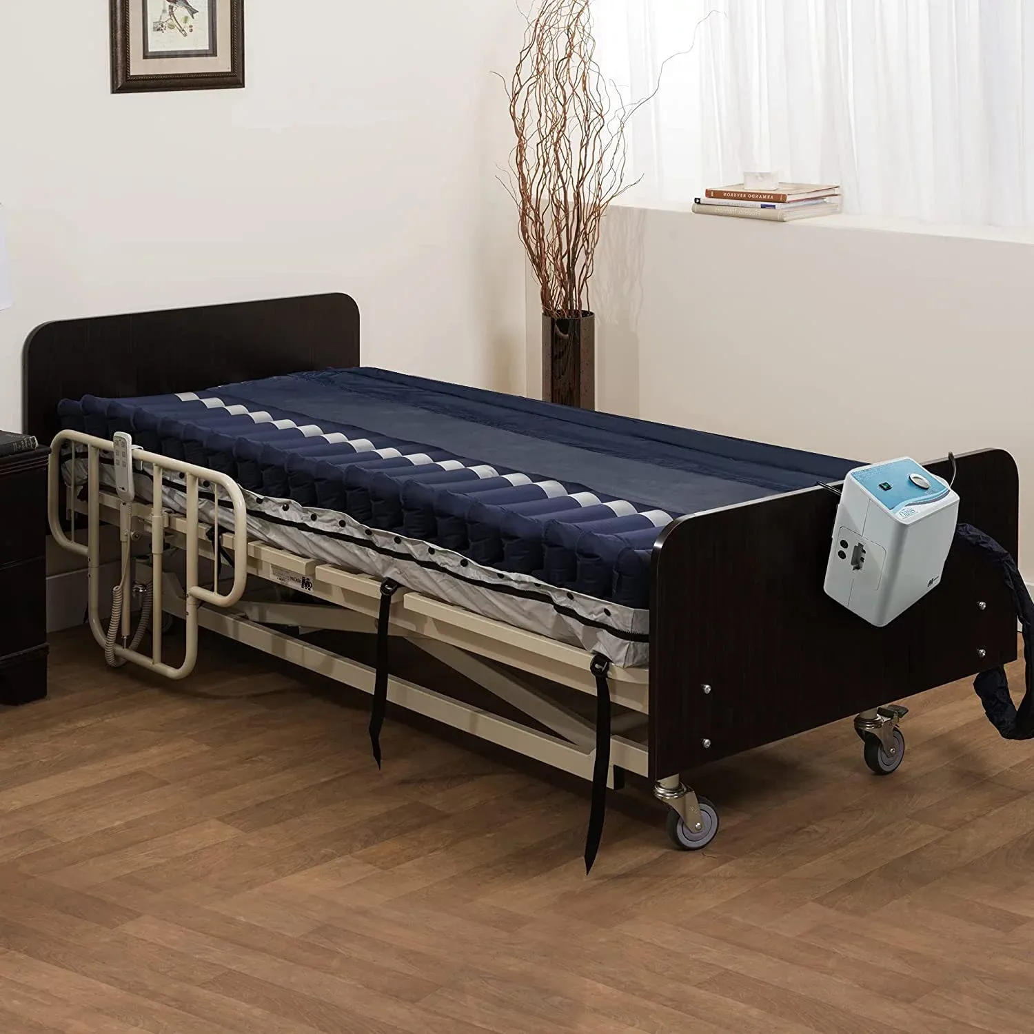 Medacure Alternating Pressure Air Mattress for Hospital Beds with Quilted Nylon Cover - 80