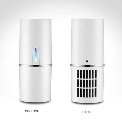 EEEXY Portable Car Air Purifier Activated Carbon Air Filter Negative Ion Air Purifier Air Freshener Odor Smart Purifying, White