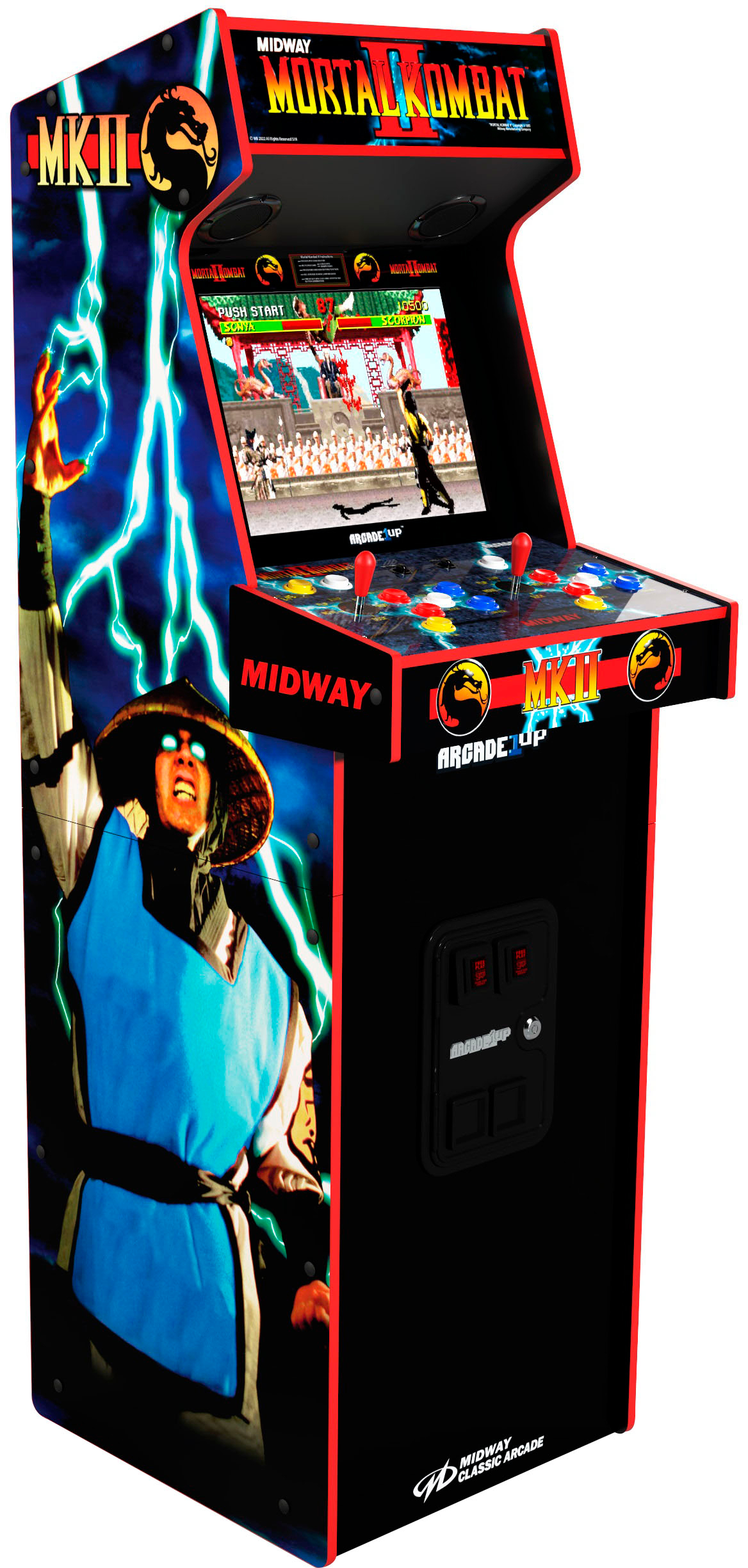 2026 Arcade1Up – Mortal Kombat II Deluxe Arcade Game – Black