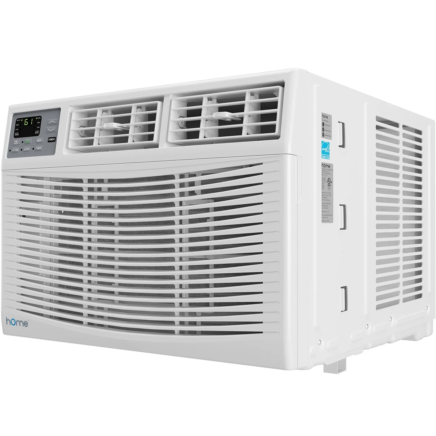 12,000 BTU Window Air Conditioner - Energy Star Certified AC Unit with Digital Thermostat and Easy-to-Use Remote Control - Ideal for Rooms up to 550 Square Feet