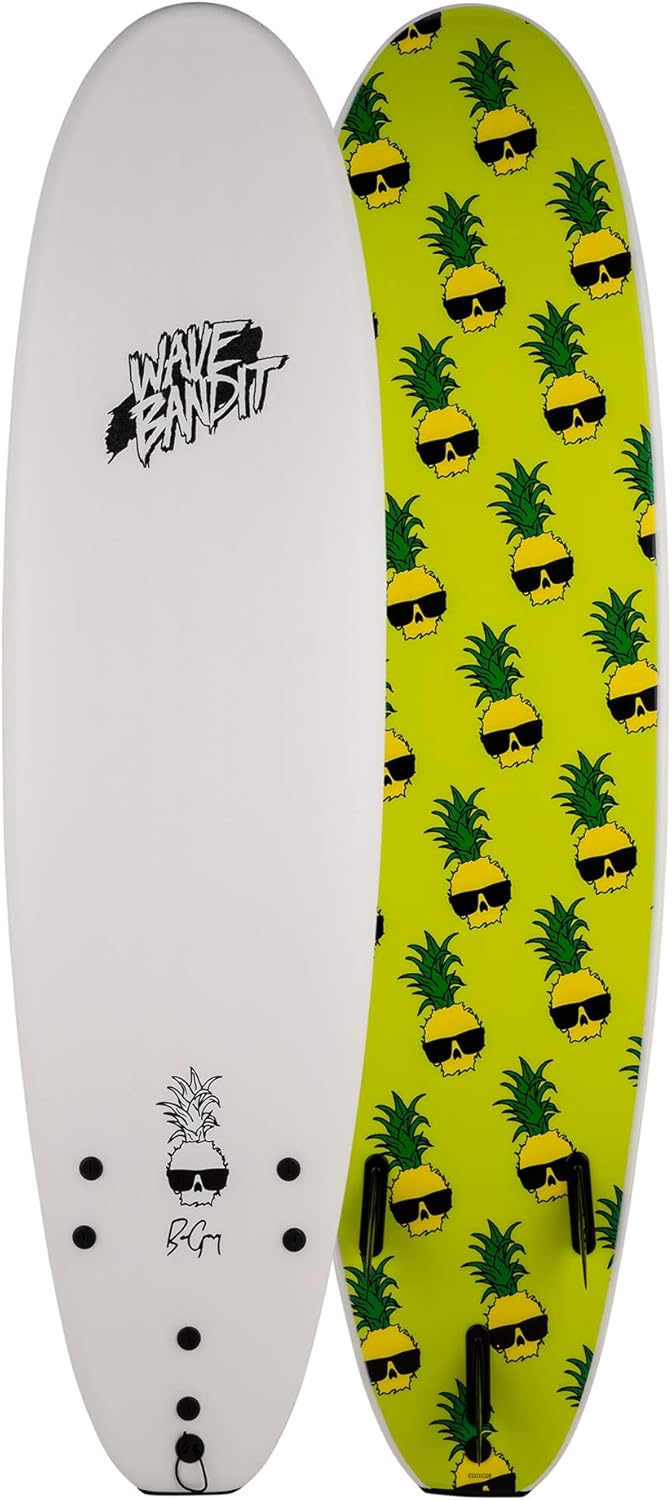 2026 Wave Bandit Ben Gravy Pro EZ Rider Surfboard  White  7’0 (WB70-BG)