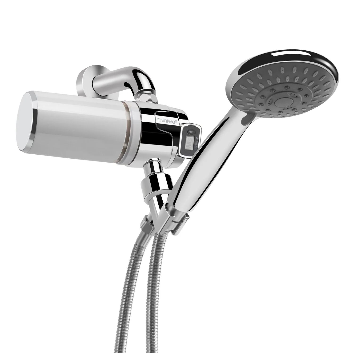 usminiin Shower Head Filter, Multi Stage Water Filter w/ Digital Replacement Reminder, L760-E101
