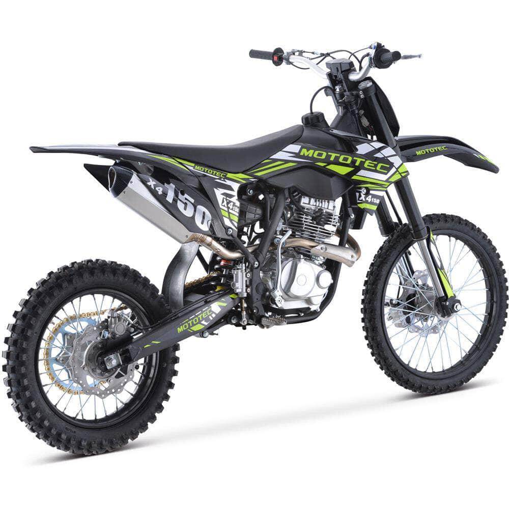 2026 MotoTec X5 250cc 4-Stroke Gas Dirt Bike Black