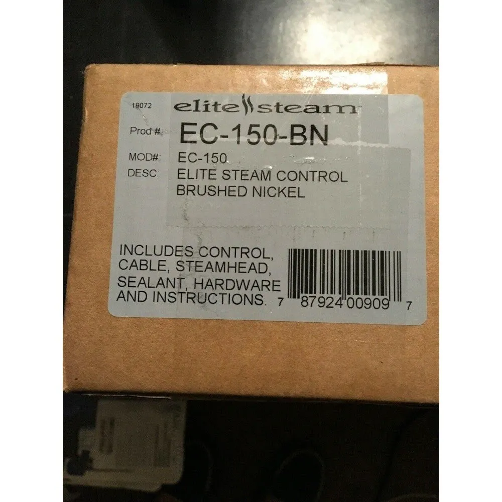 ELITE STEAM EC-150-BN ELITE STEAM CONTROL BURSHED NICKEL