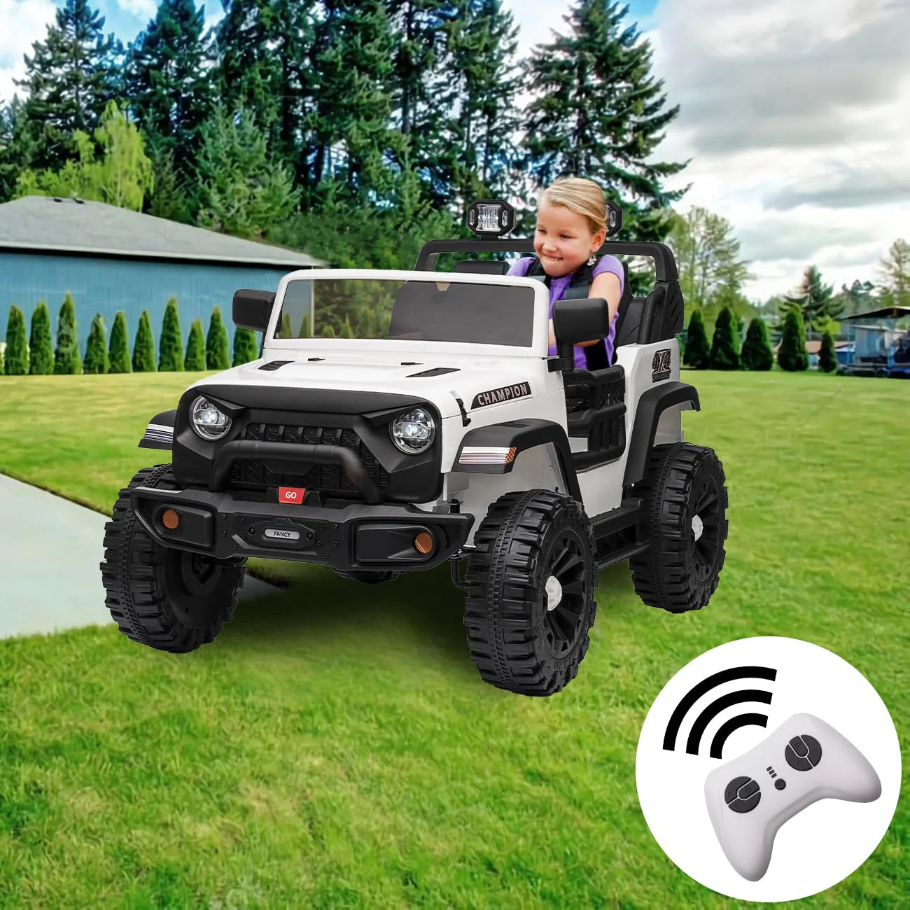 Garvee 24V Ride On Car 2 Seater For Kids Age 3+ , XL Electric Vehicles for Big Kids with 20