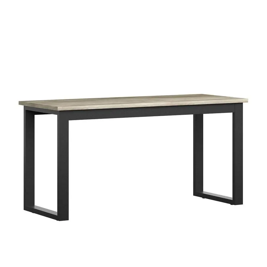 Apex Desk and File Cabinet, Weathered Oak