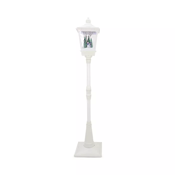 Snowing Snowman White Light Post 72