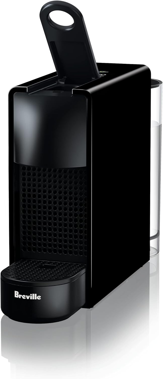 2026 Nespresso Essenza Mini Espresso Machine by Breville 0.6 Liters  Piano Black  15.25 x 5.5 x 12.25 in
