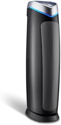 2026 GermGuardian Air Purifier with Genuine HEPA 13 Pet Pure Filter  Removes 99.97% of Pollutants  Covers Large Rooms up to 915 Sq. ft. in 1 Hour  UV-C Light Helps Reduce Germs  28′′  Black  AC5250PT
