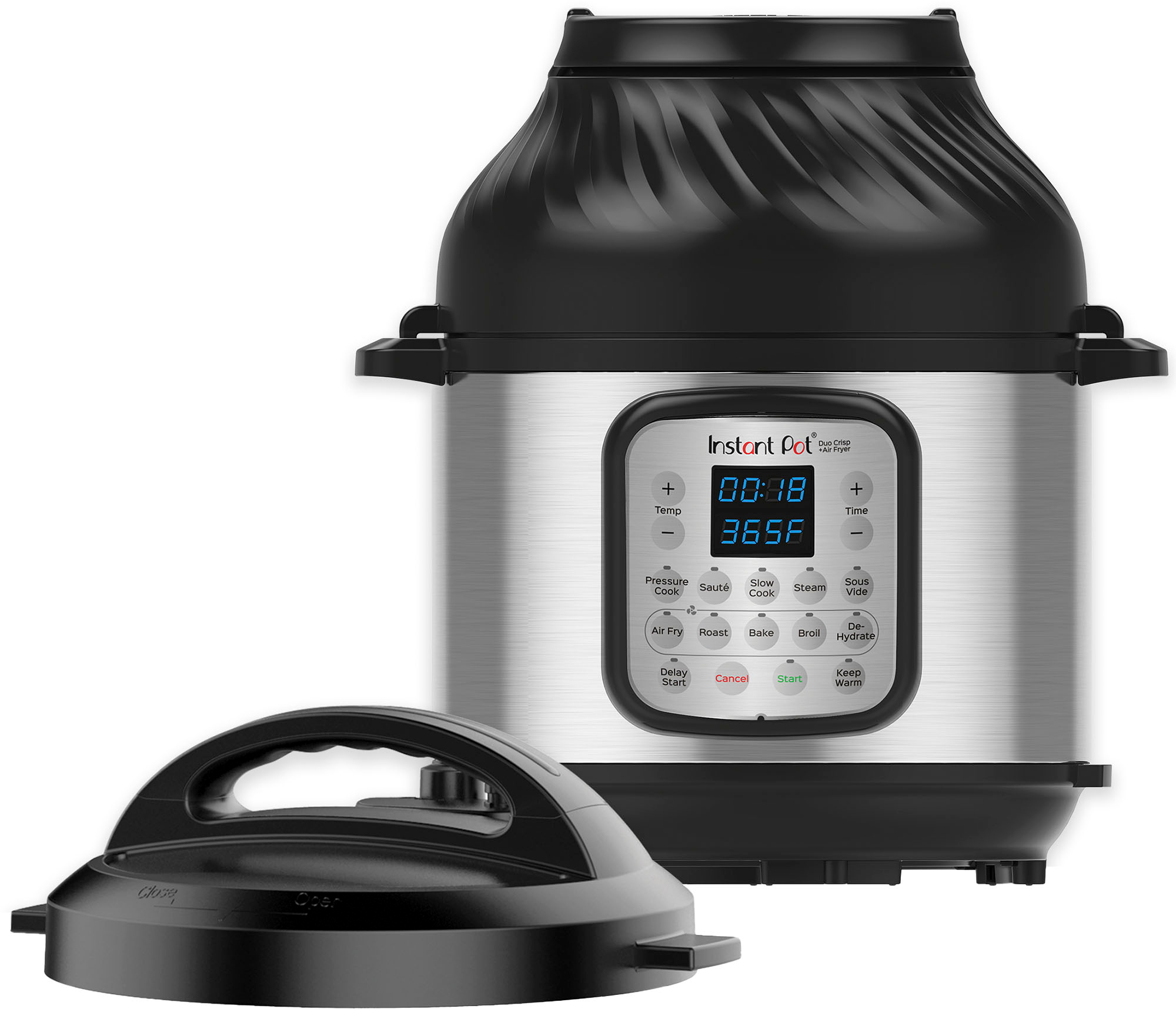 2026 Instant Pot – 8 Quart Duo Crisp 11-in-1 Electric Pressure Cooker with Air Fryer – Stainless Steel/Silver