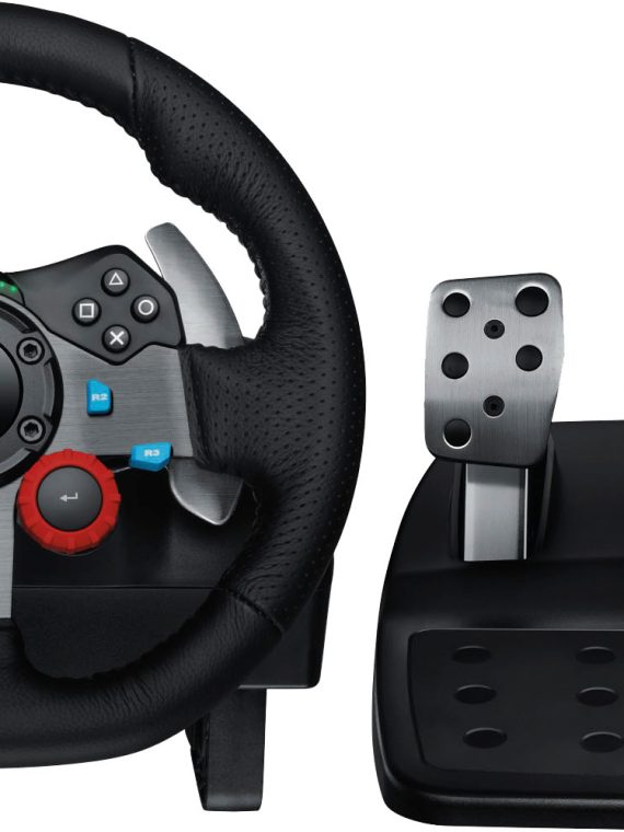 2026 Logitech – G29 Driving Force Racing Wheel and Floor Pedals for PS5, PS4, PC, Mac – Black