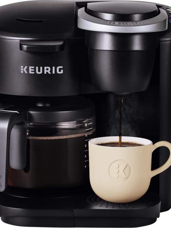 2026 Keurig K-Duo Essentials Coffee Maker, with Single Serve K-Cup Pod and 12 Cup Carafe Brewer, Black