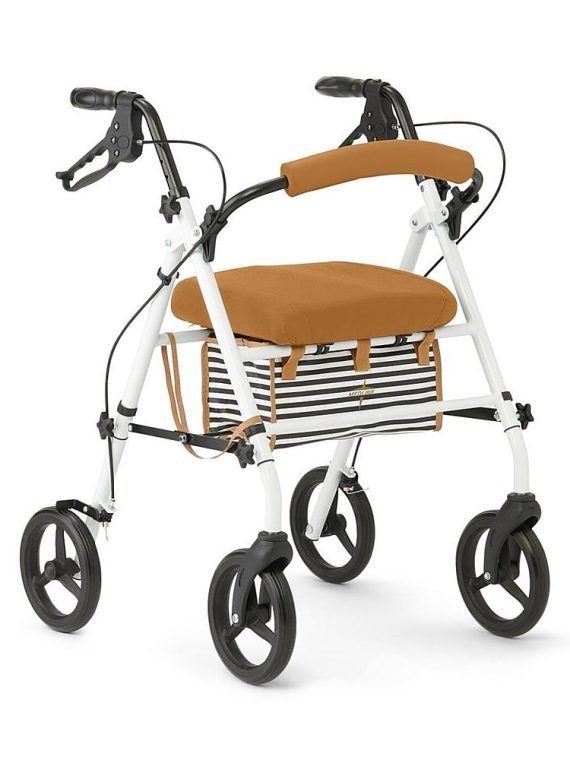 2026 Medline – Sleek Steel Rollators with Microban – White
