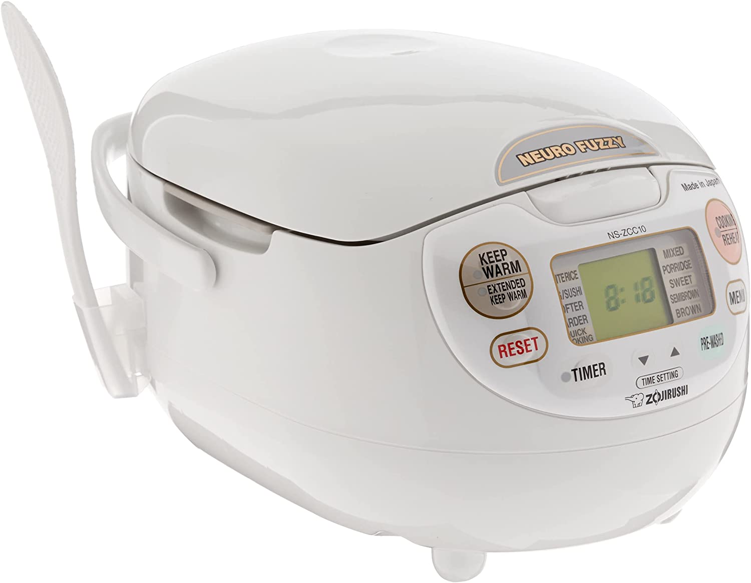 2026 Zojirushi, Made in Japan Neuro Fuzzy Rice Cooker, 5.5-Cup, Premium White