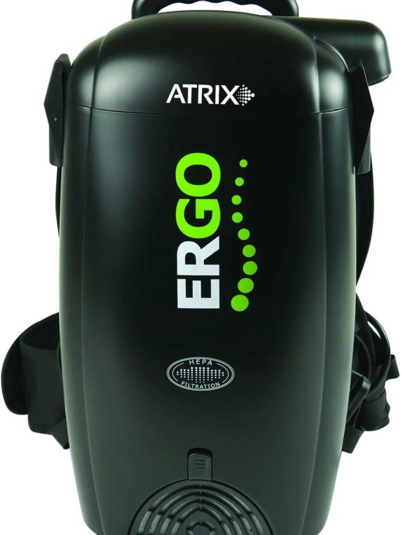 2026 Atrix VACBP10 HEPA Backpack Vacuum with Additional Filters  Premium Bundle  Black