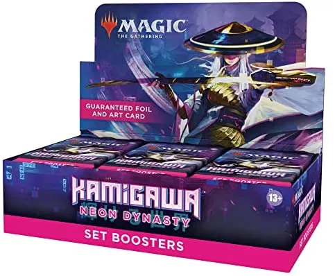 Magic The Gathering Kamigawa: Neon Dynasty Set Booster Box | 30 Packs (360 Magic Cards)