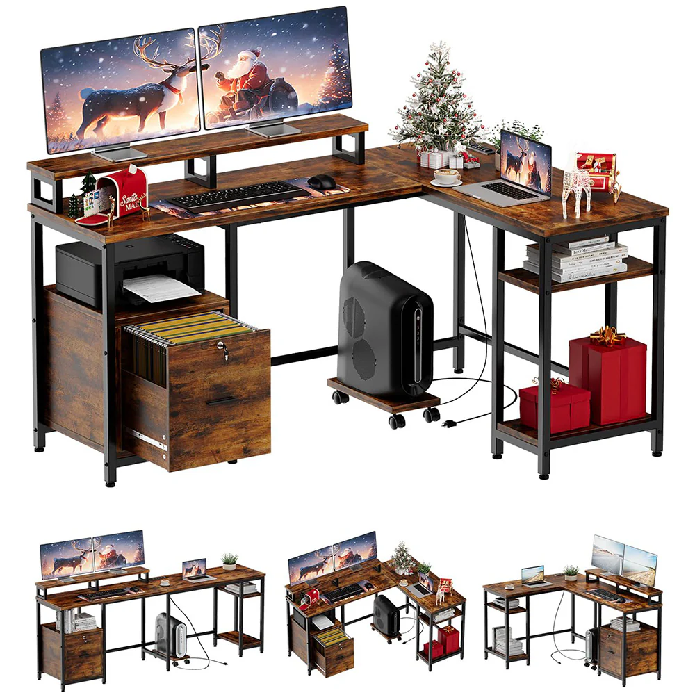 Garvee L Shaped Computer Desk, 67