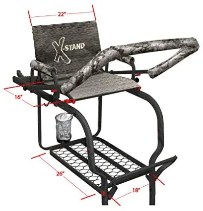 X-Stand Treestands The Duke 20' Single-Person Ladderstand Hunting Tree Stand