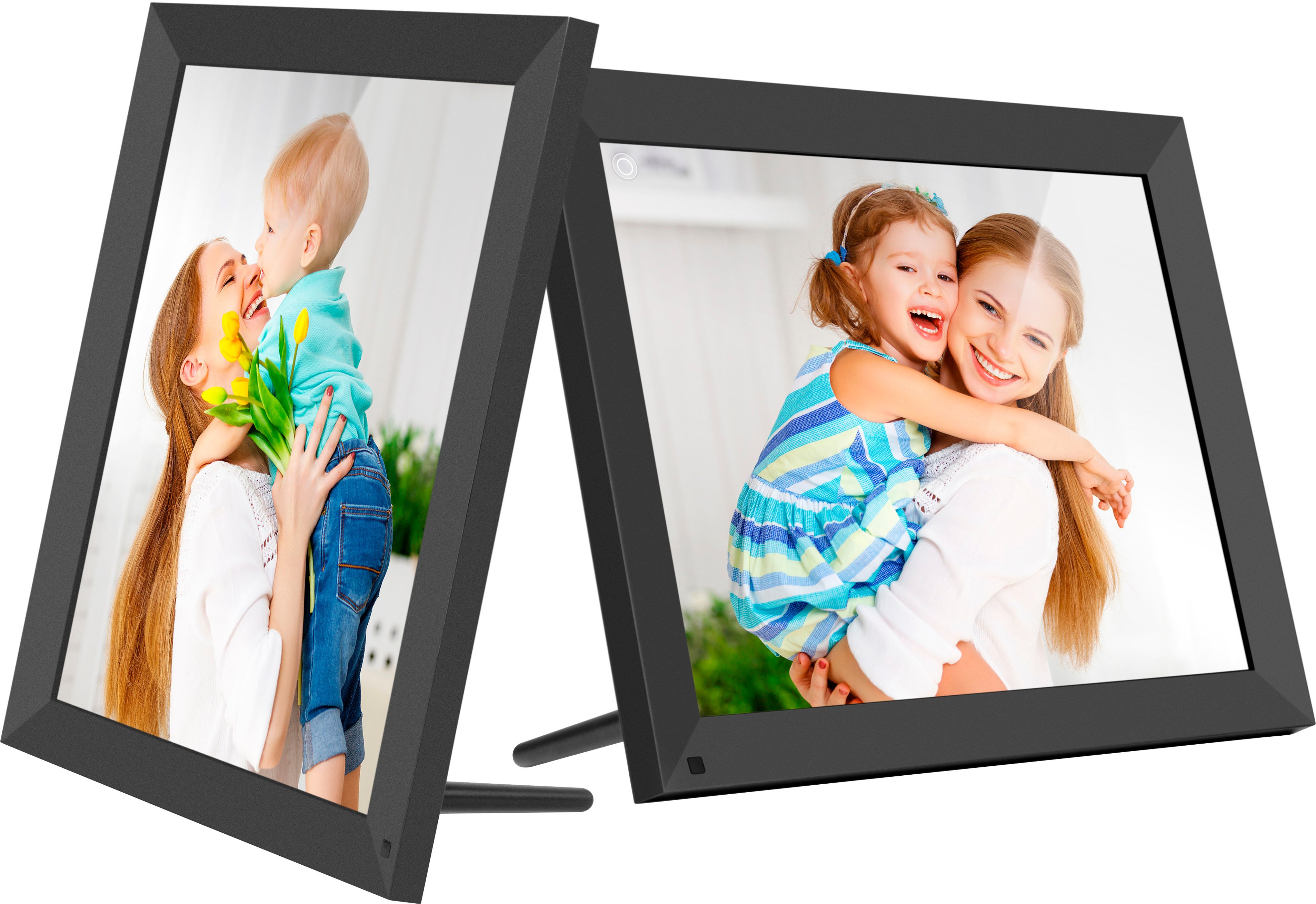 2026 Aluratek – 15′′ Touchscreen LCD Wi-Fi Digital Photo Frame – Black