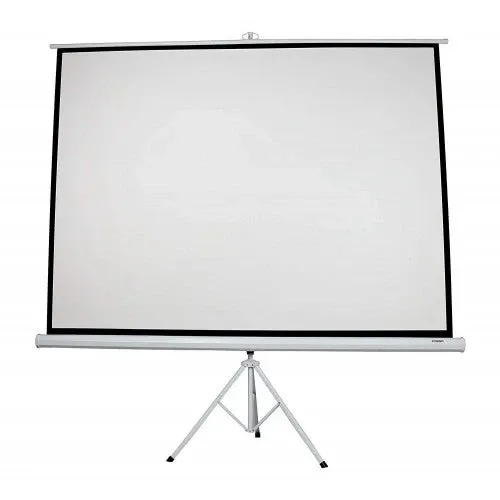 FOSSA 100 Inch Outdoor/Indoor Adjustable Portable Projector Screen with Stand | 4:3 Resolution