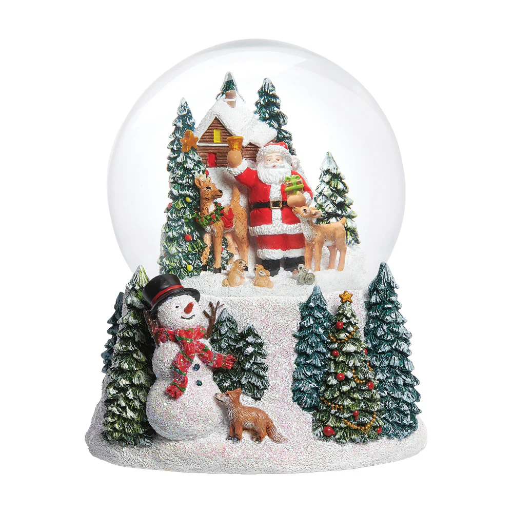 Santa Claus & Woodland Animals Musical Dome, 5.7