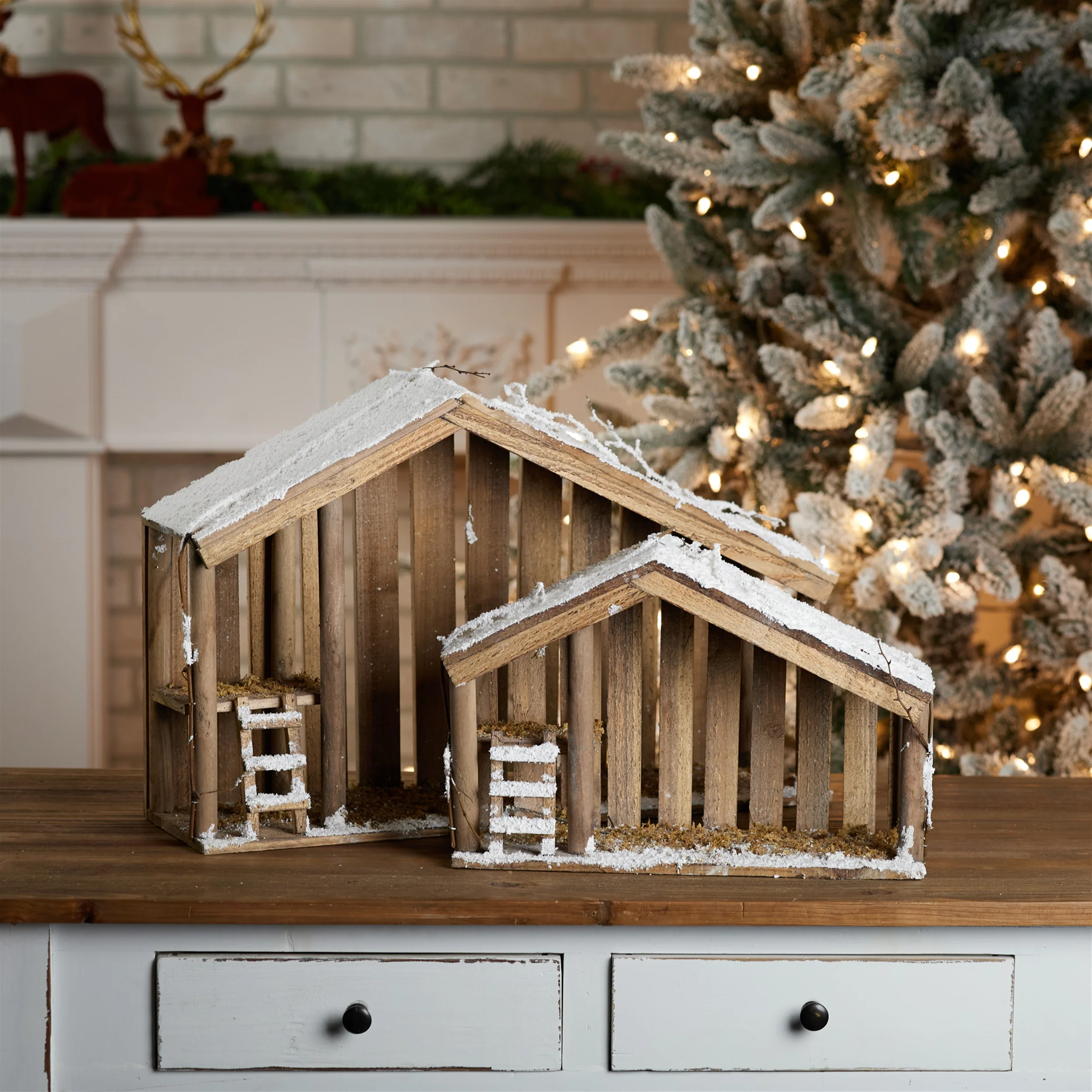 Creche - Wood (Set of 2) 15.5
