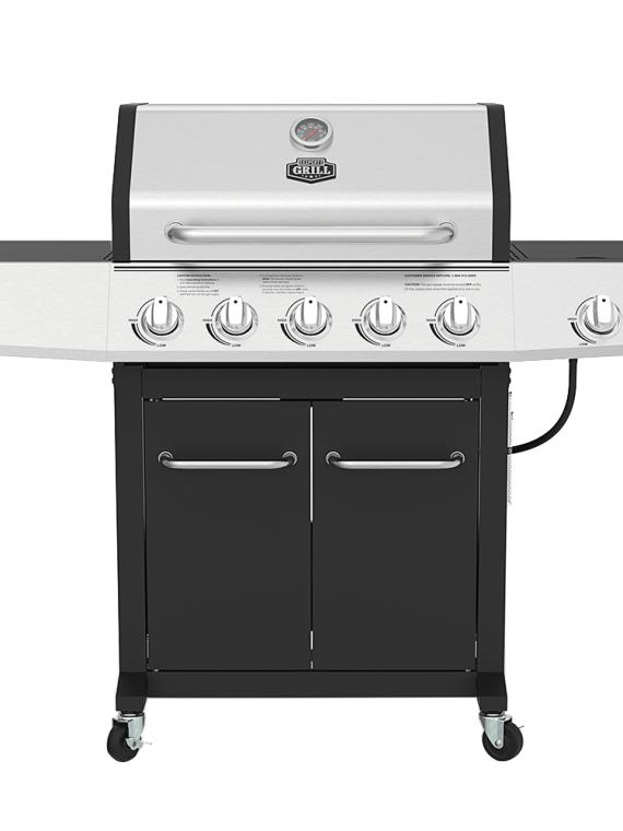 2026 Expert Grill 5-Burner Propane Gas Grill with Side Burner