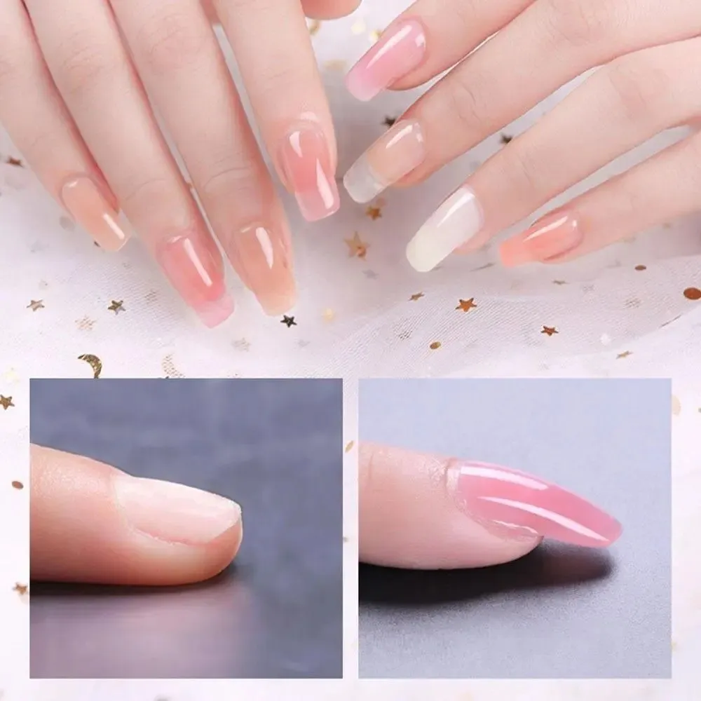 Polygel Nail Kit Fake Nails False Artificial Extension Enhancements