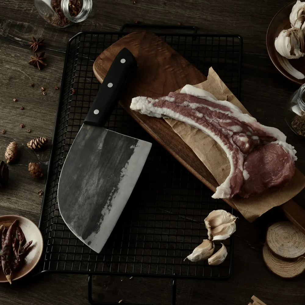 Chef Kitchen Serbian Sharp Carbon Steel Knife