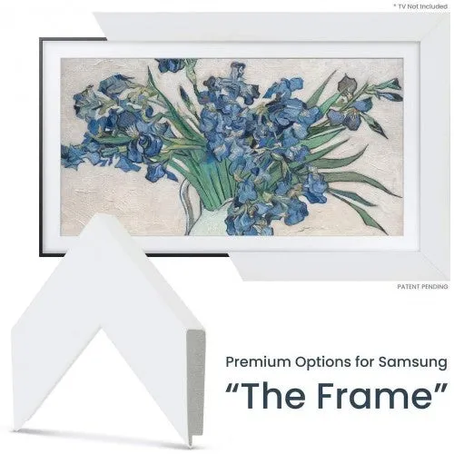 Deco TV Frames – Gloss White Frame Custom for Samsung The Frame TV (43′′)
