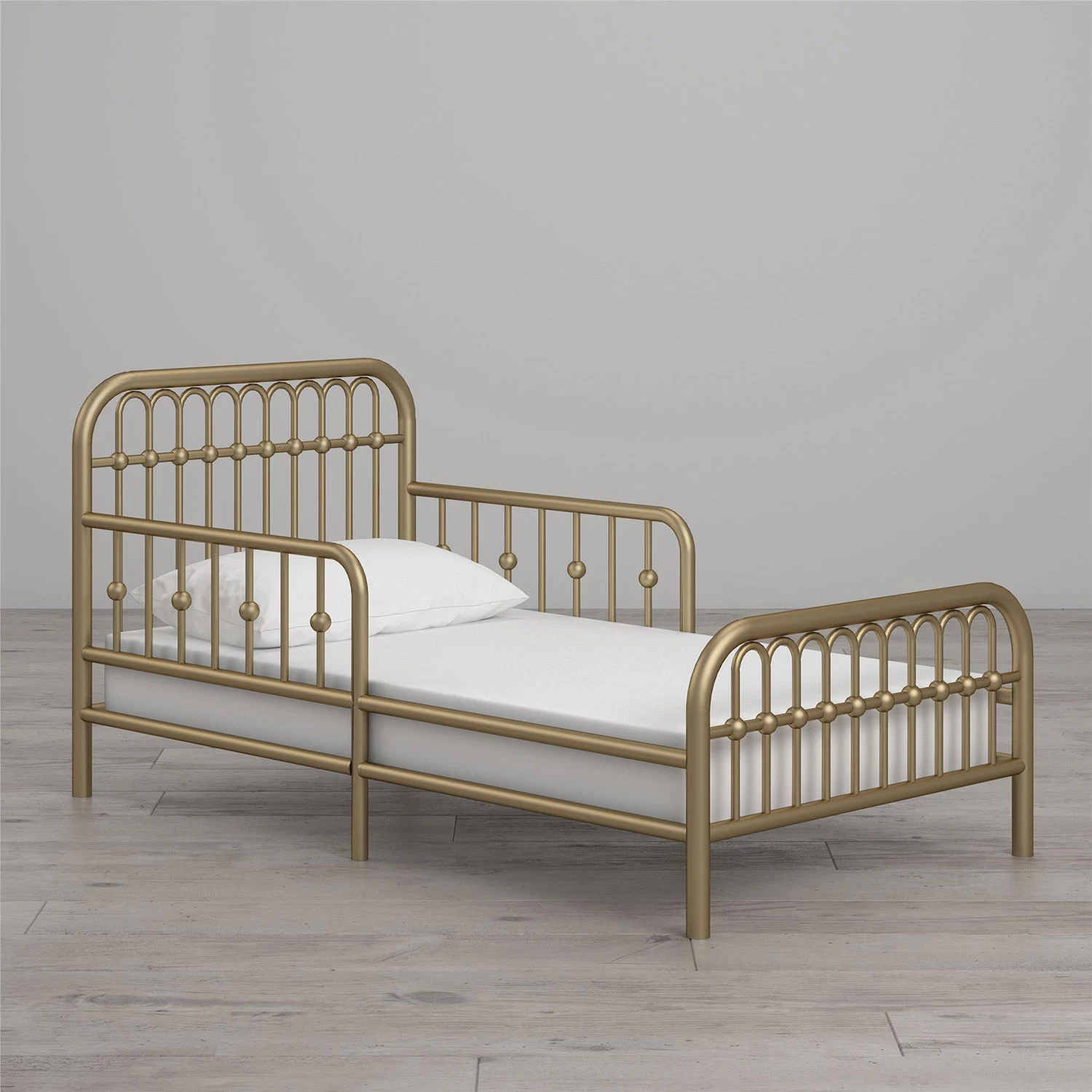 2026 Little Seeds Monarch Hill Ivy Metal Toddler Bed, Gold