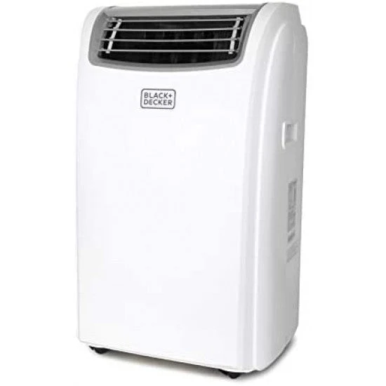 blackdecker bpact14hwt portable air conditioner with heat and remote control 7700 btu doe 14000 btu ashrae cools up to 350 square feet white