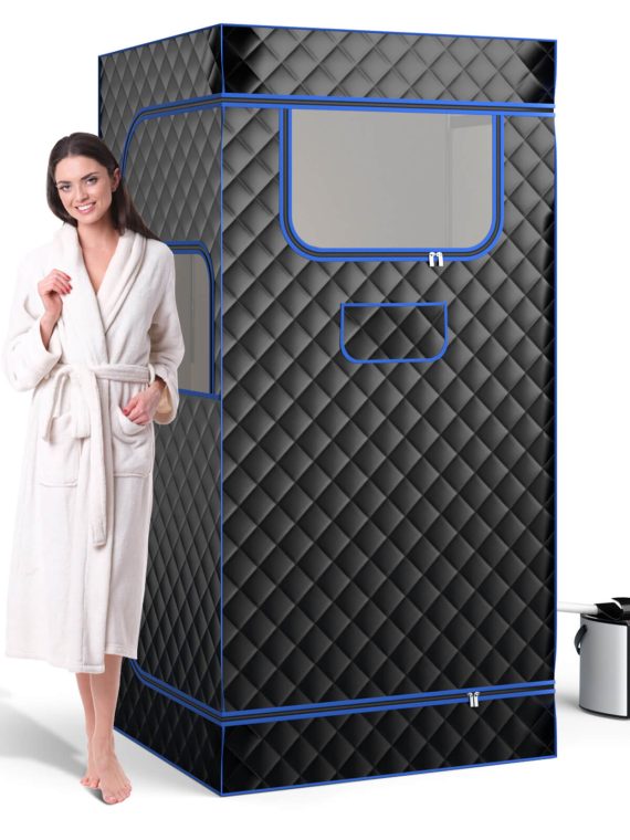 2026 Costway – Portable Steam Sauna for Home Full Body Sauna Box with 3L Steam Generator – Black